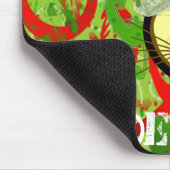 Vrolijke Kerstkat - Gepersonaliseerd Muismat (Hoek)