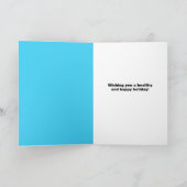 Vrolijke kerstkat in gezichtsmasker Santa Hat en S Feestdagen Kaart (Binnen)