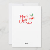 Vrolijke Kerstkathedraal Santa Feestdagenkaart (Achterkant)