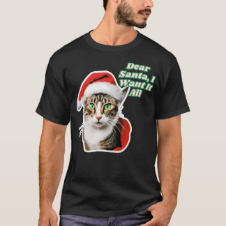 Vrolijke kerstkatten met cadeautjes - Feestelijke  T-shirt
