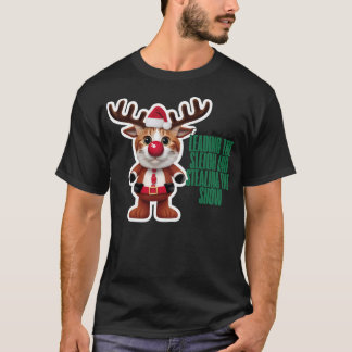 Vrolijke kerstkatten met cadeautjes - Feestelijke T-shirt