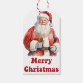 Vrolijke kerstkerstcadeau tags cadeaulabel (Voorkant)