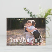 Vrolijke kerstknuffels | Vakantiefotokaart Feestdagenkaart (Staand voorkant)