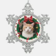 Vrolijke Kerstkrans en Holly Custom Pet Foto