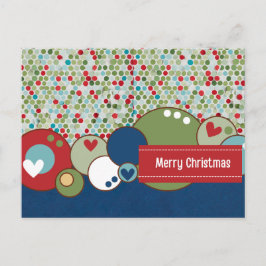 Vrolijke kerstkring briefkaart