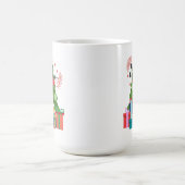 Vrolijke Kerstmagie: Boom en Geschenken Koffiemok (Center)