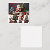 Vrolijke Kerstmagie: Een seizoen van liefde, gelac Vierkante Visitekaartje (Voorkant / Achterkant)