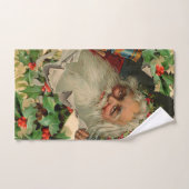Vrolijke Kerstman Antiek Classic Bad Handdoek (Handdoek)