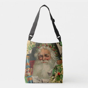 Vrolijke Kerstman Antiek Classic Crossbody Tas