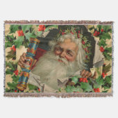 Vrolijke Kerstman Antiek Classic Deken (Voorkant)
