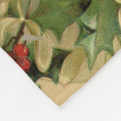 Vrolijke Kerstman Antiek Classic Fleece Deken (Hoek)