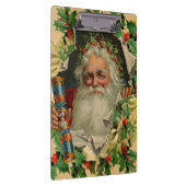 Vrolijke Kerstman Antiek Classic Klembord (Rechts)