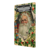 Vrolijke Kerstman Antiek Classic Mini Klembord (Angled2)
