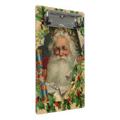 Vrolijke Kerstman Antiek Classic Mini Klembord (Schuin)