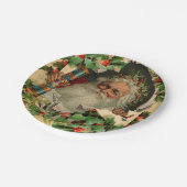 Vrolijke Kerstman Antiek Classic Papieren Bordje (Gekanteld)