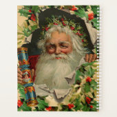 Vrolijke Kerstman Antiek Classic Planner (Achterkant)