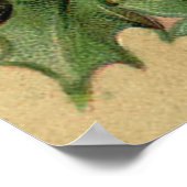 Vrolijke Kerstman Antiek Classic Poster (Hoek)