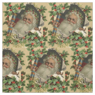 Vrolijke Kerstman Antiek Classic Stof