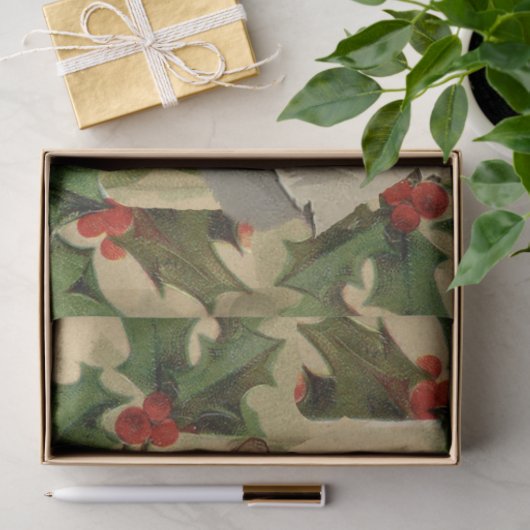 Vrolijke Kerstman Antiek Classic Tissuepapier (Geschenk)