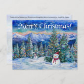 Vrolijke Kerstman - Briefkaart (Voorkant / Achterkant)