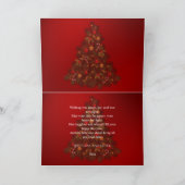  vrolijke kerstman gevouwen feestdagen kaart (Binnen)