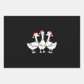 Vrolijke Kerstman Hoed Eenden Vakantie Kerstman Ee Inpakpapier Vel (Voorkant)