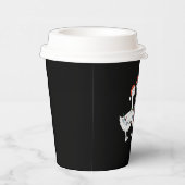 Vrolijke Kerstman Hoed Eenden Vakantie Kerstman Ee Papieren Bekers (Rechts)