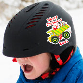 Vrolijke Kerstman in Dump Elf, Rendier Sticker