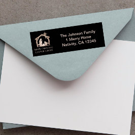 Vrolijke Kerstman is geboren als geboorte Etiket