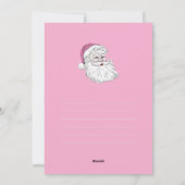  vrolijke kerstman Kaart (Achterkant)