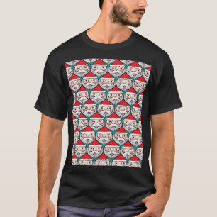 Vrolijke Kerstman Kerstmis Patroon T-shirt