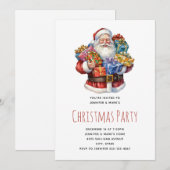 Vrolijke Kerstman Klassiek Kerstfeest Kaart (Voorkant / Achterkant)