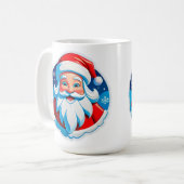 Vrolijke Kerstman Koffiemok (Voorkant links)