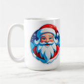Vrolijke Kerstman Koffiemok (Links)