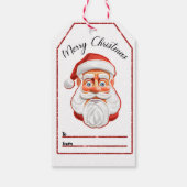 Vrolijke Kerstman labels Cadeaulabel (Achterkant)