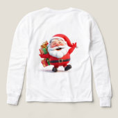 Vrolijke Kerstman met Festieve Cadeaus (Achterkant)