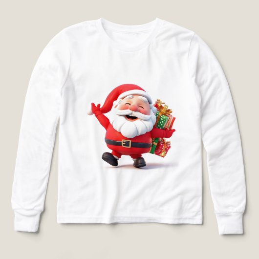 Vrolijke Kerstman met Festieve Cadeaus (Voorkant)