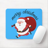 Vrolijke Kerstman Muismat (Met muis)