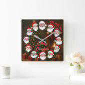 Vrolijke Kerstman Muur Klok (Huis)