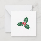 Vrolijke Kerstman Notitiekaartje (Achterkant)
