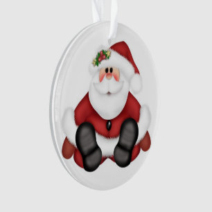 vrolijke kerstman ornament