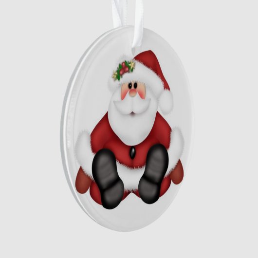vrolijke kerstman ornament (voorkant)