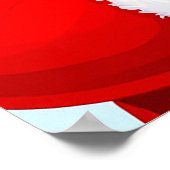 Vrolijke Kerstman Poster (Hoek)