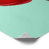 Vrolijke Kerstman Poster (Hoek)