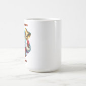 Vrolijke Kerstman Rinkelt Een Kerstbel Koffiemok (Center)