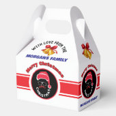 Vrolijke Kerstman Rode Vakantie Bedankdoosjes (Voorkant)