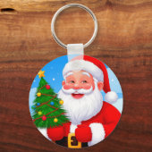 Vrolijke Kerstman Sleutelhanger (Achterkant)