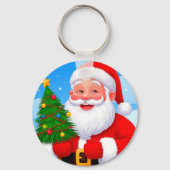 Vrolijke Kerstman Sleutelhanger (Achterkant)