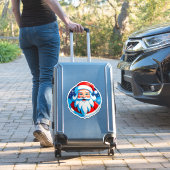 Vrolijke Kerstman Sticker (Koffer Insitu)