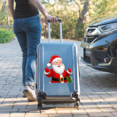 Vrolijke Kerstman Sticker (Koffer Insitu)